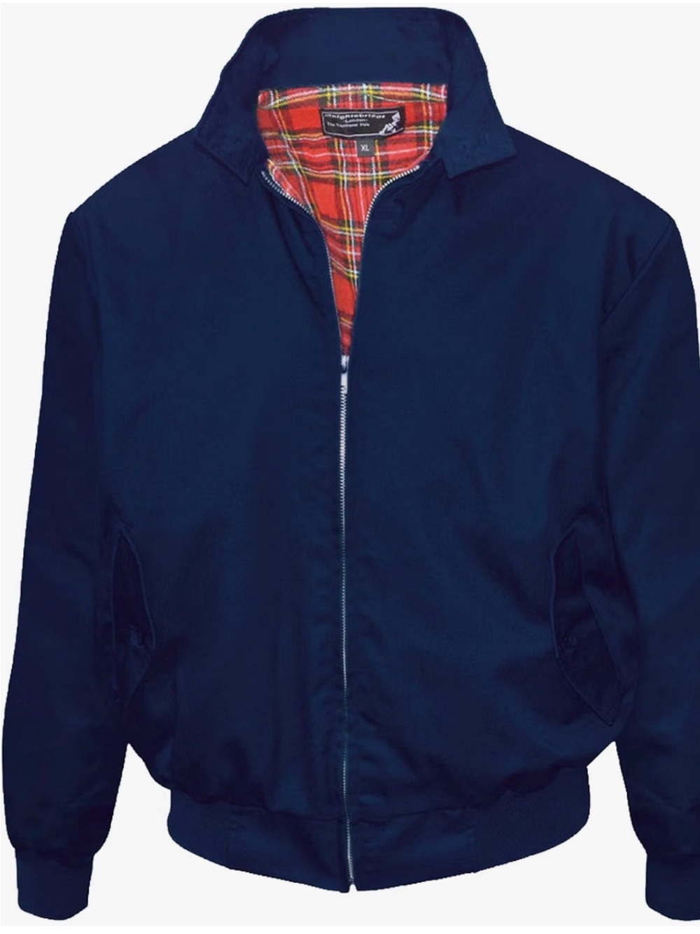 Men's Navy Harrington Jacket size L